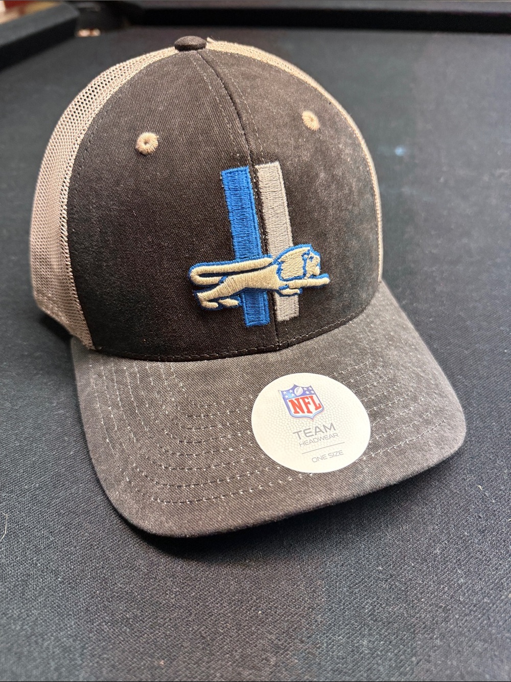 NFL Trucker Mesh Baseball Cap in Tan and Black